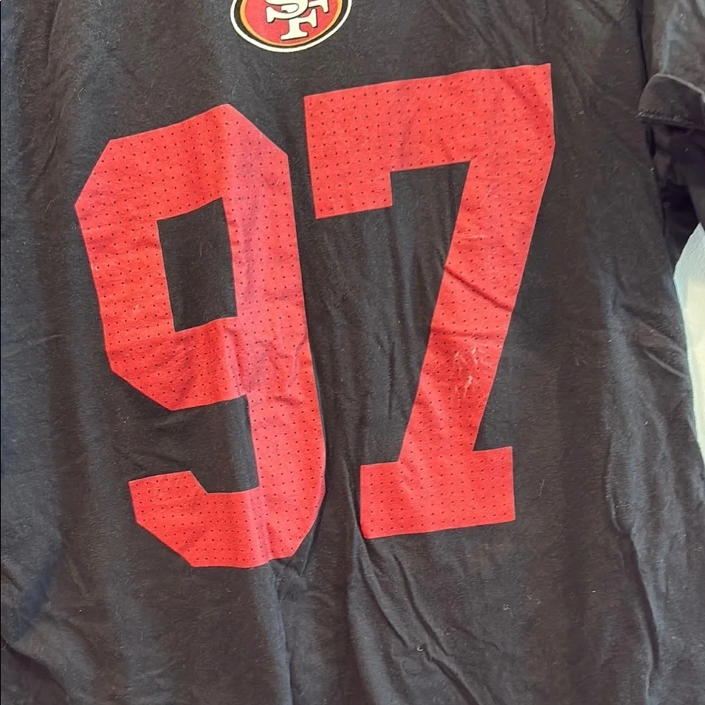 Nike Black and Red Short Sleeve Tee